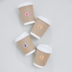 35Sheet Paw Print Stickers 0.35″ Multicolor 4200Pcs Self-Adhesive Dog Paw Label