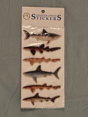 Collector Edition Stickers Sharks 1987 California Pacific Designs Vintage SEALED