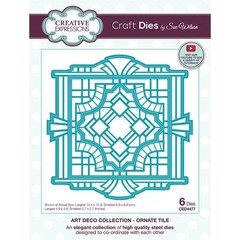 Creative Expressions Metal Cutting Die- ART DECO – ORNATE TILE