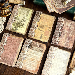 300 Sheets Vintage Scrapbook Paper, Scrapbooking Journaling Supplies Decorative