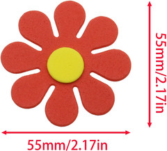 EVA Foam Flower Shapes Sticker Self-Adhesive Stickers Craft Sticker for Kinderga