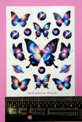 Galaxy Butterflies Sticker Sheet