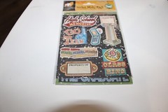 American Traditional Designs 2 Sheets High School Embossed Multi-Pack Stickers