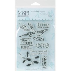 My Sentiments Exactly Clear Cling Stamps LOVE Y578