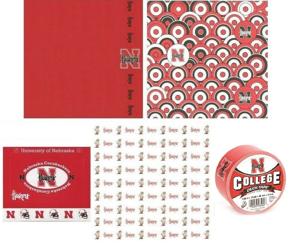 University of Nebraska Huskers NCAA Licensed Scrapbook Stickers Papers U-CHOOSE
