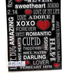 Sticko Valentine’s Day Stickers Scrapbooking Collage Journal Cards