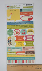 October Afternoon Farm Girl Scrapbooking Lot 12×12 Paper Stickers Die Cuts Cards