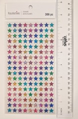 Tiny Multicolor Sparkly Stars Scrapbooking Stickers By Recollections
