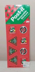 VINTAGE 1991 Lot of 4 Christmas Looney Toons, Disney Post it Removable Stickers