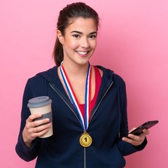 Award Ribbons 20 Pieces Red White Blue Medal Ribbons with Snap Clips Flat