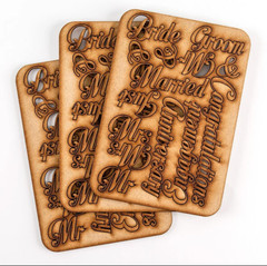 CraftbuddyUS SET OF 42 LASER CUT CELEBRATORY WORDS