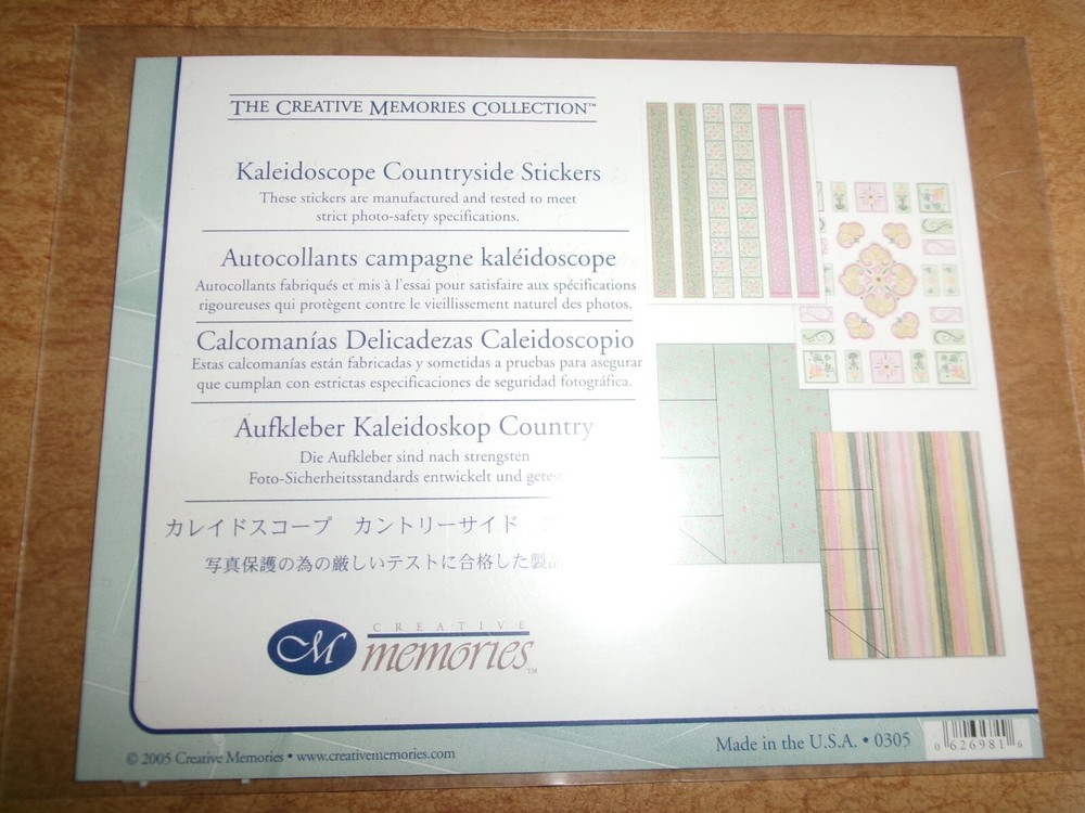 Creative Memories Sticker Pack ‘Kaleidoscope Countryside Stickers ‘