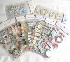 HAPPY WEDDING DAY ! 9 PACKS BY RECOLLECTIONS. SO COLORFUL! 98 PIECES !