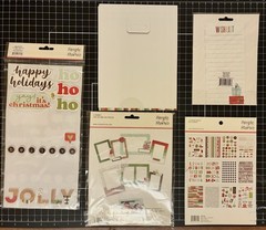 Simple Stories MAKE IT MERRY 6×8 Paper, Frames, Dots, Bits, Brads, Stickers LOT