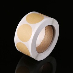 Kraft Paper Round Label Diameter 2.5cm Handmade Baby Shower Guest