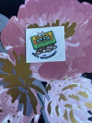 WW Small Scratch N Sniff Sticker Mod 80s Hits Lime Scented