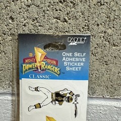 Vintage Power Rangers Stickers Sheet 1995 Saban Paper Art Mighty Morphin