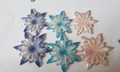 CraftBuddyUS Set of 108 Luxury Acrylic Leaves & Snowflakes in Mixed Colors