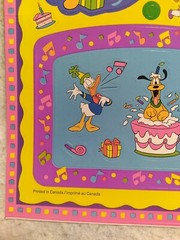Vintage Sandylion Photo Scrapbook Stickers Mickey Mouse Minnie Happy Birthday