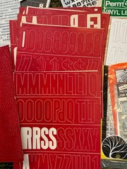 Scrapbooking Stickers / Transfers / Stencils — Alphabet / Letters Assorted Lot