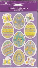 American Greetings forget me not Easter stickers lot of 19