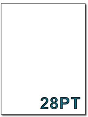 25 PCS White Backing Board 8.5×11 Inch 28PT Cardboard Photo Art Packaging