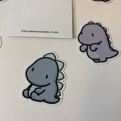 Hubman And Chubgirl Happy Dinos Die Cut Vinyl Stickers Set