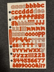 Vintage LETTERS Sticker Sheet Lot PARTIALS – Scrapbook Planner Craft Stickers