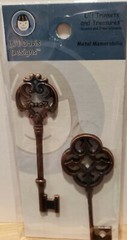 Li’l Davis Designs Metal Memorabilia 2 Keys Ant Copper – NEW!!