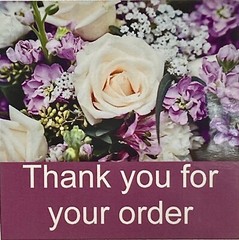 125 High Gloss Thank You Cards For Your Order eBay Amazon Etsy 2.5″x2.5″