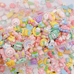 60Pcs Embellishments Cute Set, Flat Back Bulk Mixed Resin Ornament Scrapbooking