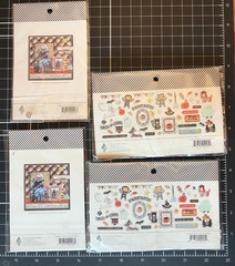 Fancy Pants Designs HOWL Halloween LOT Mini Tassels, Puffy Stickers, 2 Ephemera