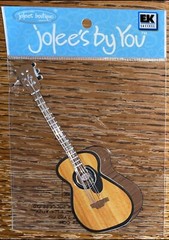 RARE Jolees Rock Star Guitar Wood GARAGE BAND Musical Music 3D Scrapbook Sticker