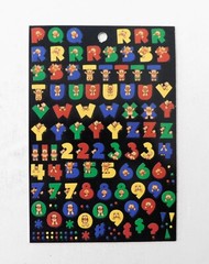 Provo Craft Repositionable Bear Alphabitties Alphabet Stickers Scrapbook Craft