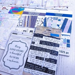 Huge Lot of 20 Scrapbooking Stickers, Sweet Kaiwaii, Shine, Recollections + More