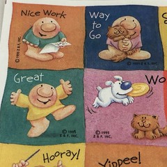 Vintage 1990s Hallmark Ziggy Sticker Sheet LOT used Reward Valentine Love 90s