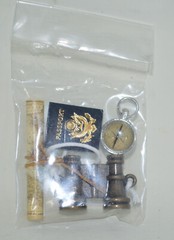 Mini Travel Crafting Scrapbooking Embelishments Items Map Passport Binoculars Co
