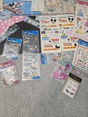 Disney Princess Scrapbook Stickers 30 pc LOT Mickey Pooh Snow White Cinderella