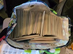 scrapbook supplies mostly new, some used. Punched, die cutting tools, stamps