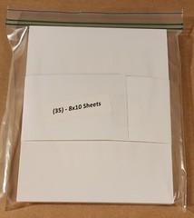 35 – 8″x10″ White Cardboard 200gsm Thick Paper Cardboard Sheets – 35 Count Pkg