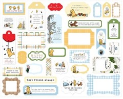 Echo Park Paper THE HOUSE AT POOH CORNER Frames & Tags Die Cut Cardstock Pieces