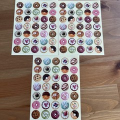 Donuts Small Stickers Cute Kawaii Sweets 105pcs