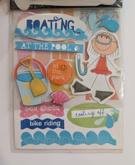 Summer Vacation Beach Pool Scrapbooking Stickers Value Pack By Soft Spoken