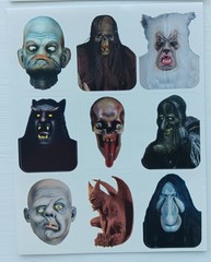 Vintage PAPER MAGIC GROUP Halloween Creature Monster Stickers 35 Total