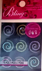 Swirls Swirl Blue Purple Pink Gold Red Jolee’s Stickers Crafts Phone Laptop