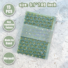15 Sheets Handmade Scrapbook Paper Craft Mesh Fabric Scrapbooking Supplies Aesth