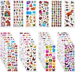 1/4/10/20 Different Sheets 3D Puffy stickers, Animals,Quality Bulk sticker,Gifts