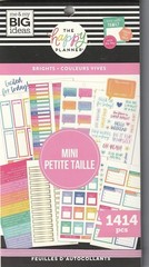 Happy Planner Brights Mini Sticker Pack – 1,414 Colorful Stickers