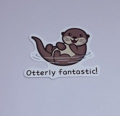 “Otterly Fantastic!” Cute Animal Art Sticker Motivation Kids Matte Decals Tc9