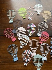 Hot Air Balloons DIE CUT OUTS Card Embellishments